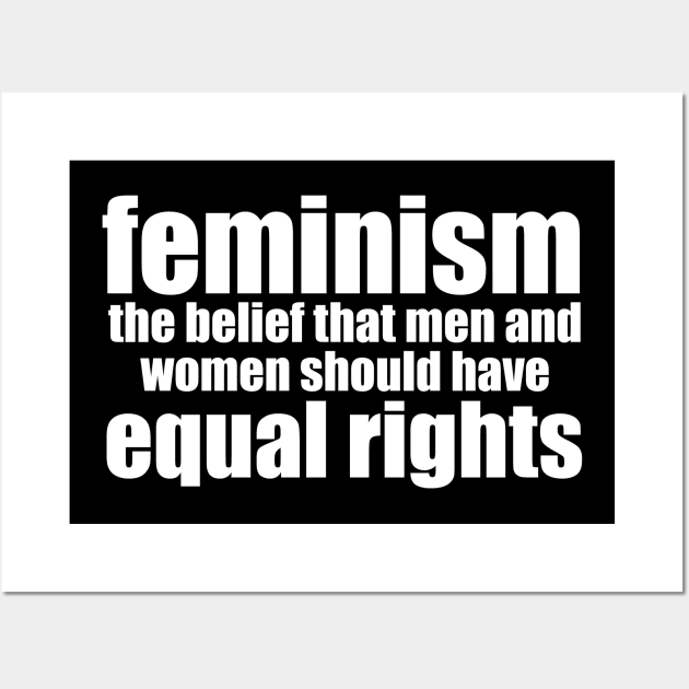 Feminism Definition Wall Art by epiclovedesigns